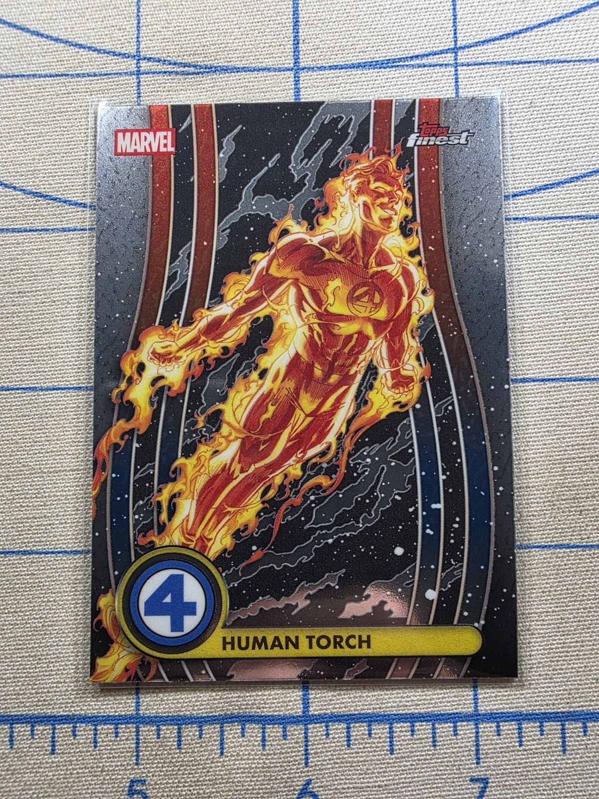 2026 Topps Finest Marvel Fantastic Four - Human Torch #003 - Common