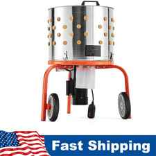 Chicken Plucker Machine, 20" Drum Stainless Steel Poultry Plucker w/108 Fingers