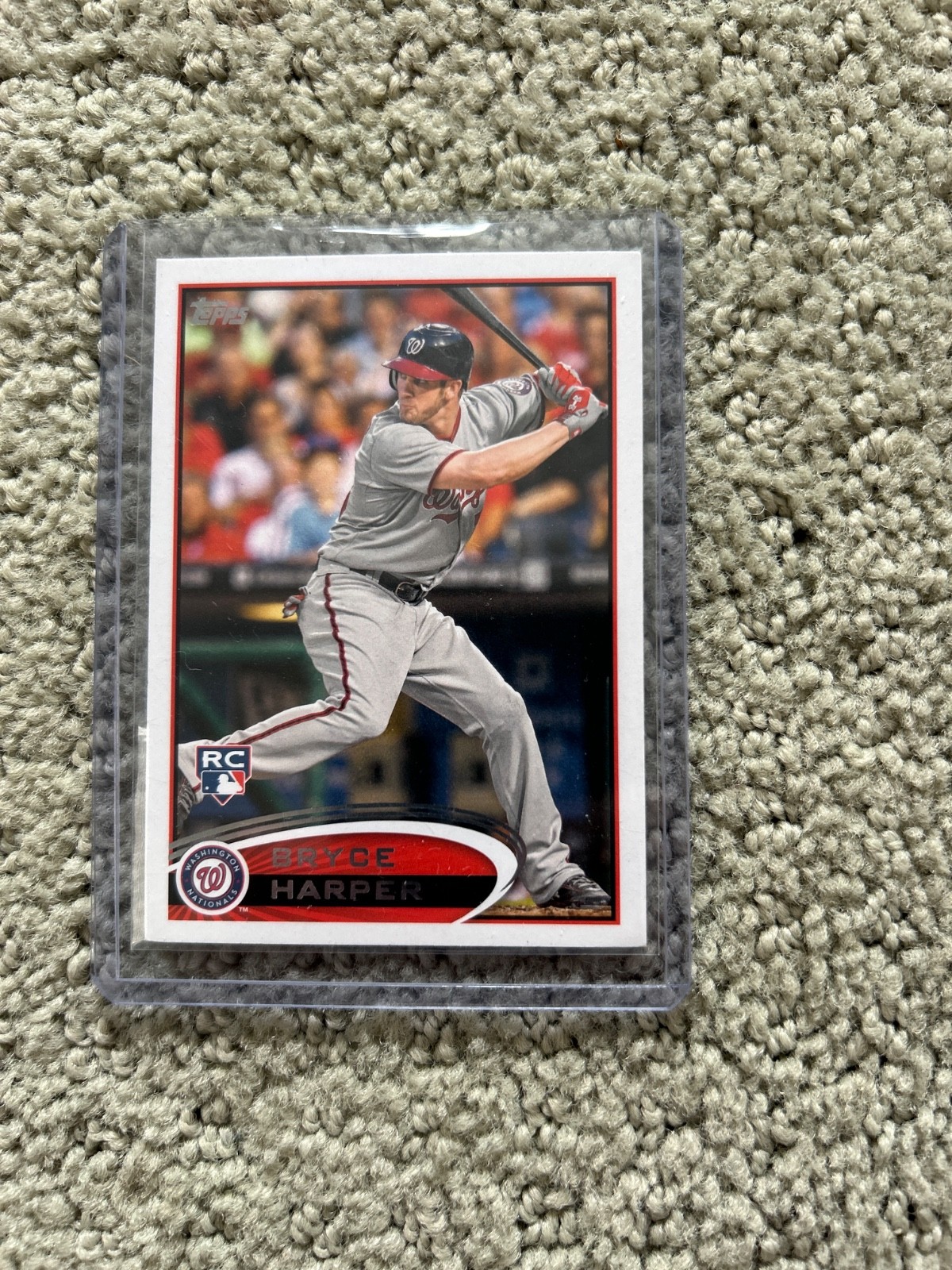 2012 Topps - Bryce Harper #661 Batting, Blue Helmet (RC)