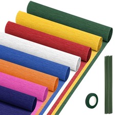 Crepe Paper Streamers 8 Rolls, 10 x 98Inch 8 Memphis Colors Crepe Paper Sheet...