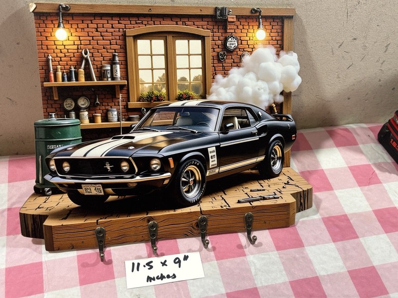 KEY HANGER  A VINTAGE CLASSIC SPORTS CAR STYLE & GOOD FOR FOR DECORATION