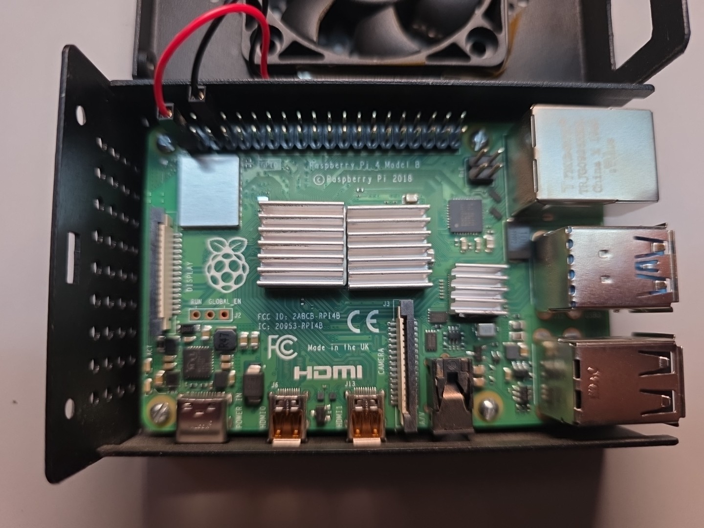 Raspberry Pi 4 Model B - 2GB RAM with Clearcube case VESA