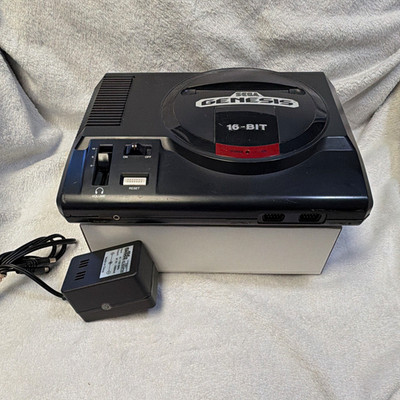 SEGA Genesis Model 1 16-Bit Console NTSC-U/C Black w/ AC Adapter