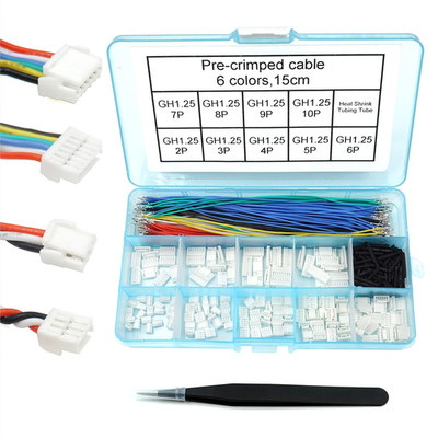 GH1.25 Connectors and Pre-Crimped Silicone Cables Compatible with JST GH 1.25Mm