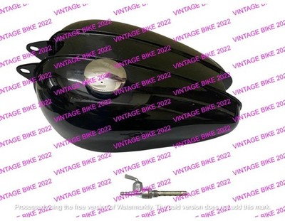 BSA BANTAM D1 D3 BLACK PETROL TANK+CAP TAP/COMPATIBLE FOR