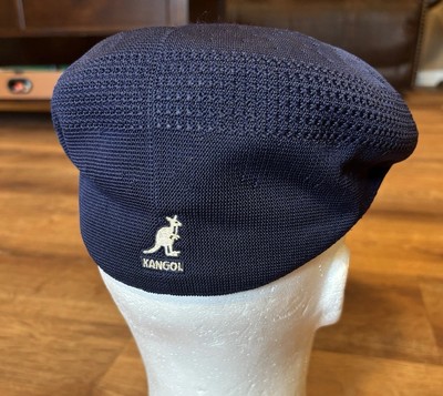 KANGOL Hat 504 Tropic Ventair Flat Cap 0290BC Navy Blue Gatsby Newsboy  Small NWT