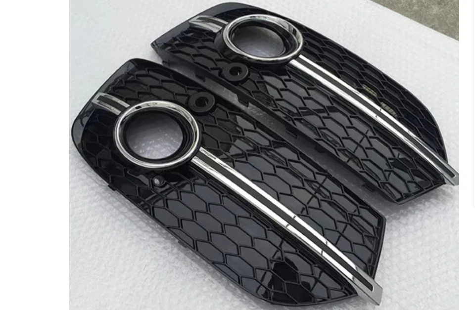 For AUDI Q3 Front Fog Lamp Grille Honeycomb Fog Light Cover Grille 2013-2015 Foto 4 de 4