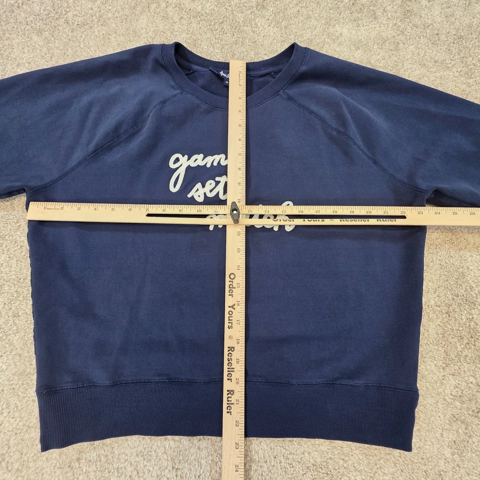 Ame & Lulu Juego Juego Partido Tenis Gran Tamaño Mujer Azul Marino Sudadera Mediana Foto 3 de 4