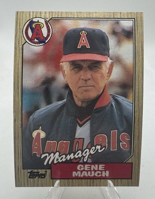 Gene Mauch California Angels #518 1987 Topps  