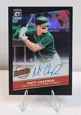 2020 PANINI DONRUSS OPTIC HIGHLIGHTS SIGNATURES HSMC MATT CHAPMAN BLACK /35