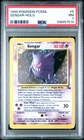 1999 POKEMON FOSSIL #5 GENGAR-HOLO PSA 7