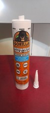 Gorilla Waterproof Caulk  Seal 100 Silicone Sealant, White, 1 Pack, White
