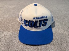 Vintage Indianapolis Colts Hat Cap Strapback Sports Specialties Shadow Script
