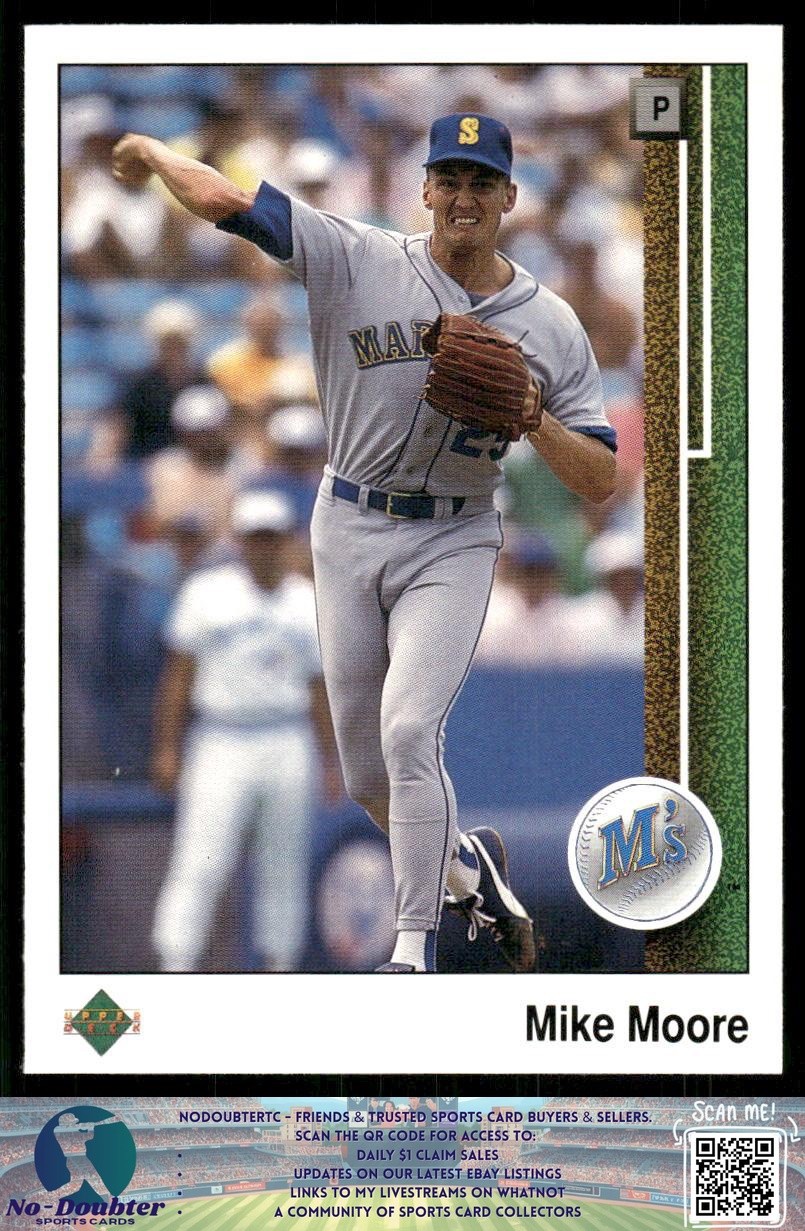 1989 Upper Deck #123 Mike Moore Seattle Mariners U.22