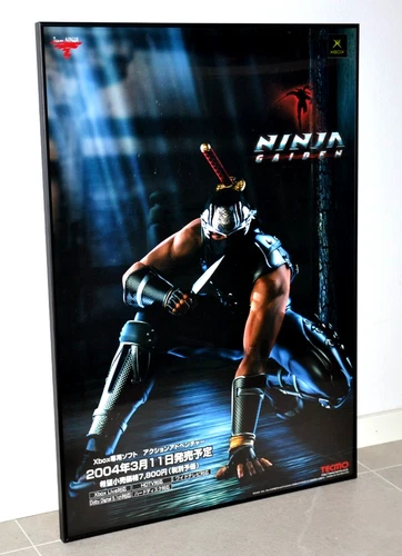 Ninja Gaiden - Promotional B2 Poster - XBOX Japan 2004 Tomonobu Itadaki  - RARE!