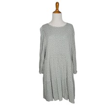 Abercrombie & Fitch Polka Dot Dress Soft Girl Neutrals Spring Women XL