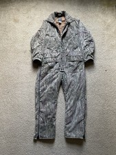 Vintage Realtree 10x Camo Coveralls Insulated Size Large Made In USA Hunting