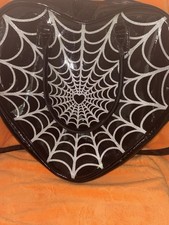Kreepsville Spiderweb Sparkle Heart Bag Goth ...