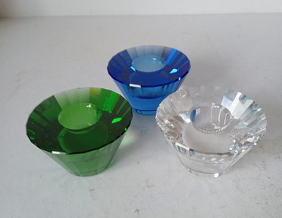 (797) Swarovski 3er Set Kerzenständer von Andre Putnam # TOP # VERPACKT # Zertifikat
