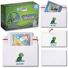 50 Pack Shell Mailer Trading Card 7 x 4.35 x 0.04 inches, 50 - Turtle 