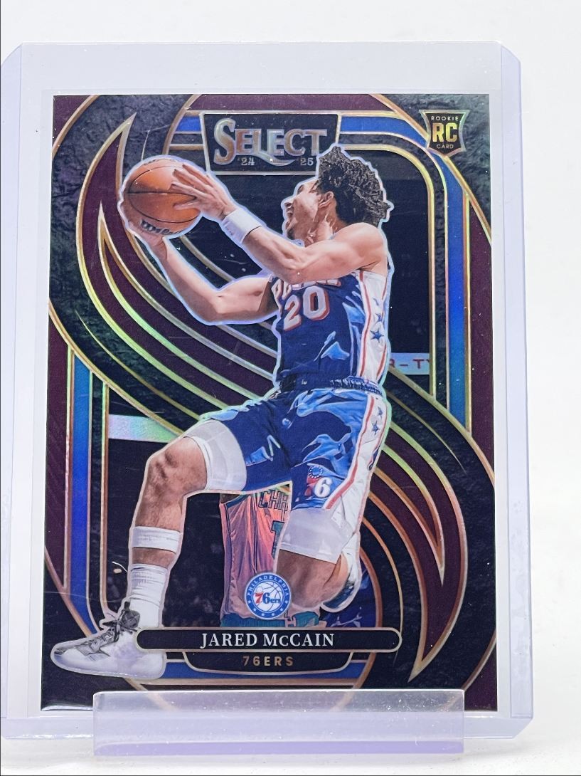 JARED MCCAIN 2024-25 SELECT PREMIER LEVEL ROOKIE MAROON PRIZM RC /175 Q0234