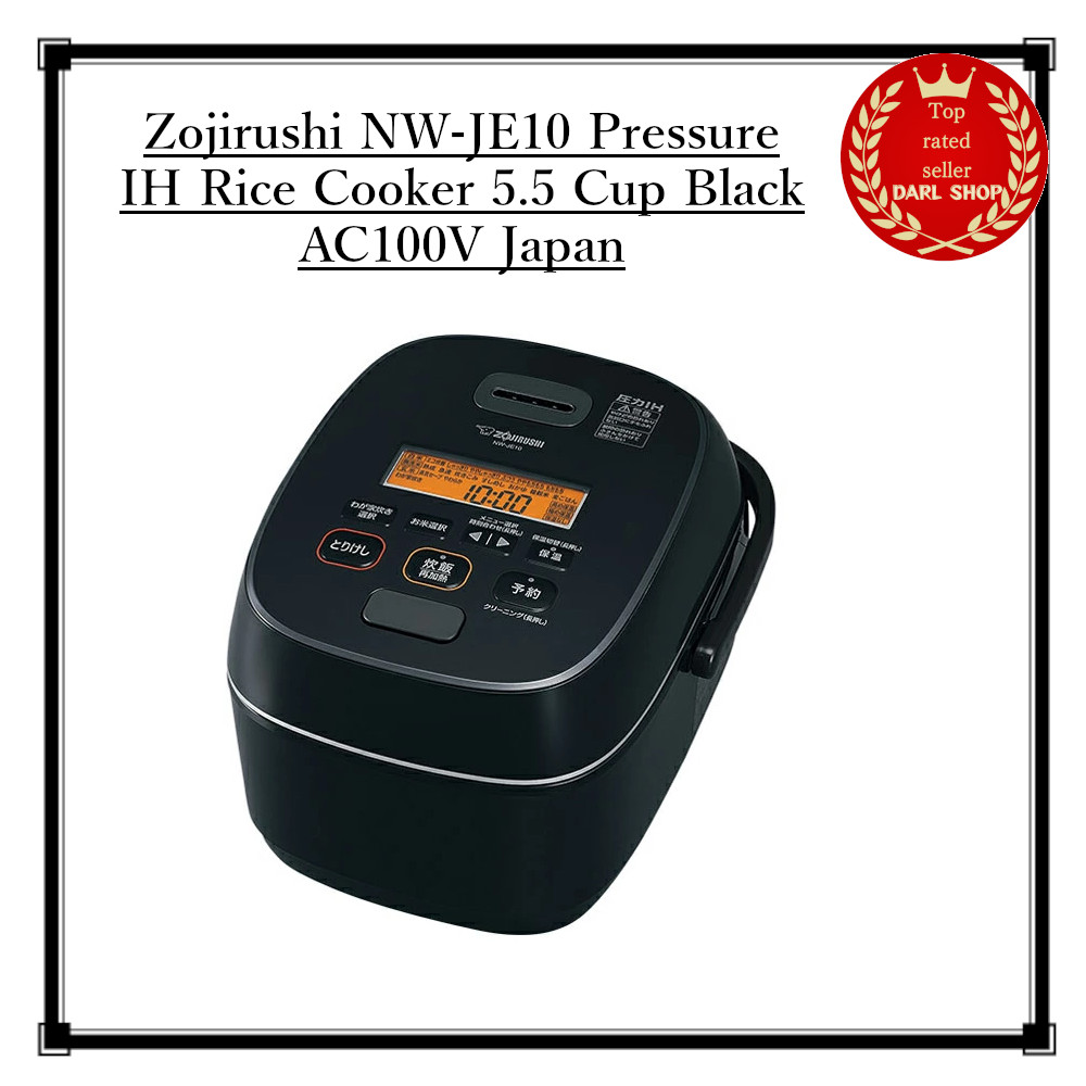 Zojirushi NW-JE10 Pressure IH Rice Cooker 5.5 Cup Black AC100V Japan