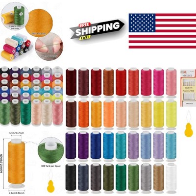 Sewing Thread Kit 36 Colors 300 Yards with Needles for Quilting and Embroidery