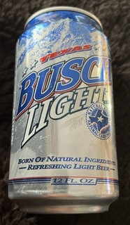Busch Light TEXAS 2005 Beer Can natural aging natural carbonation