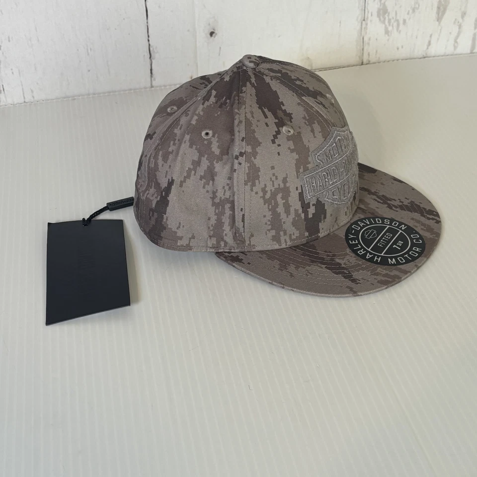 Gorra ajustada Harley-Davidson para hombre grande camuflaje motocicleta motociclista Foto 4 de 4