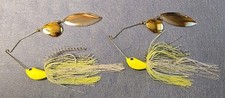2 ~Nories 3/4 oz Spinnerbait Deep Range Crystal S +Bend Arm CWGN Spot Remover