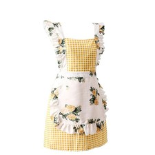 Kitchen Apron for Women, Lovely Cotton Apron Cooking Women Aprons, Pinafore, ...