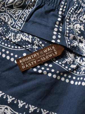 J*1様 KAPITAL コーマバーバリー　バンダナ　ショーツ Kapital combed Burberry rat brand bandana patchwork easy shorts