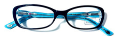LULU GUINNESS L871 BLK OVAL WOMEN FULL RIM AUTHENTIC EYEGLASSES FRAMES 50-14-135