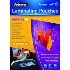 Fellowes ImageLast A3 80 Micron Laminating Pouch - 100 pack