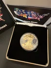 2015 1 Oz. Silver American Eagle State Flags-Massachusetts 24K Gild-Box & COA