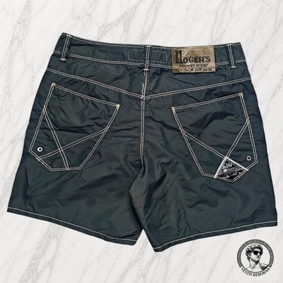 ROY ROGERS Beach Badeshorts Herren Grau Mit Taschen Boxer Gr. 30 / 44 ITA
