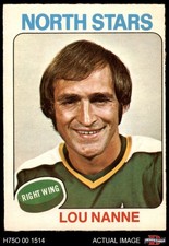 1975 O-Pee-Chee NHL #143 Lou Nanne North Stars 6 - EX/MT