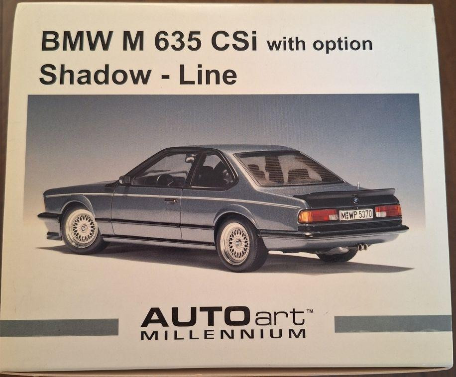 Autoart BMW M635 CSI Shadow-Line 1:18 Scale Model Car - New Autoart BMW M635 CSI Shadow-Line 1:18 Scale Model Car - New