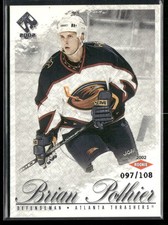2001-02 Pacific Private Stock Brian Pothier Silver RC /108 #115 Thrashers