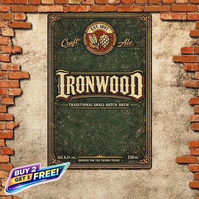 Belgian Ale Vol Tin Sign Traditional Brewery Bar Wall Decoration