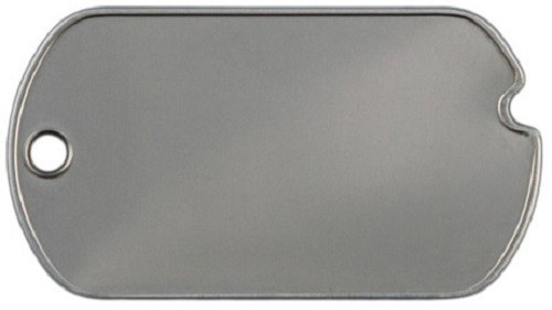 G.I. W.W. II Dog Tag with notch. Box of 100 tags