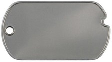 G.I. W.W. II Dog Tag with notch. Box of 100 tags