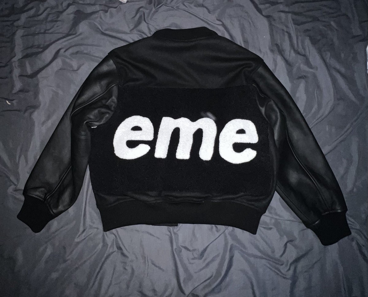 Supreme Big Logo Chenille Varsity Jacket | eBay