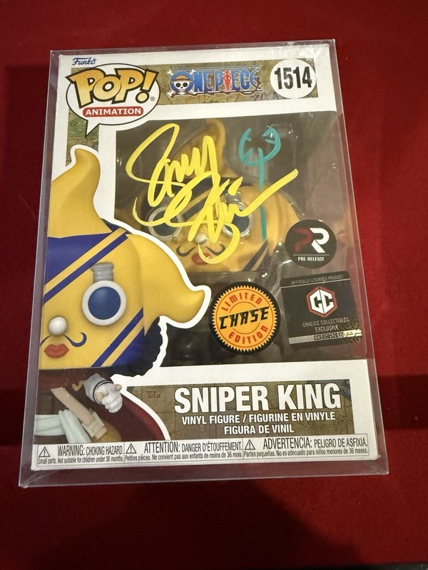 Funko Pop! One Piece- Sniper King #1514 Chalice Collectibles Exclusive Autograph