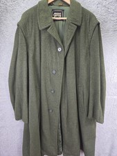 Vintage LODENFREY Men's Overcoat Green Wool Alpaca Coat Germany Luxury Alpine