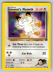 Giovanni's Meowth 74/132 Gym Challenge Common