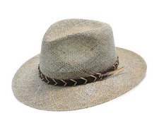 Stetson Hat Company-" ALDER" Fine Linen Seagrass Straw Outback Hat, Style 2030