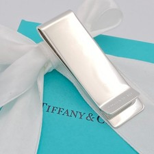 Tiffany  Co. Logo Money Clip Silver 19.5g
