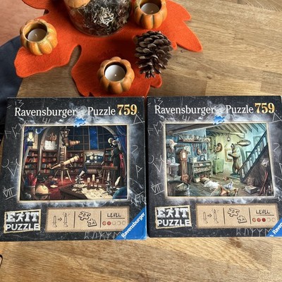 2 X Exit Puzzle Ravensburger Im Gruselkeller  Die Sternwarte Gebraucht