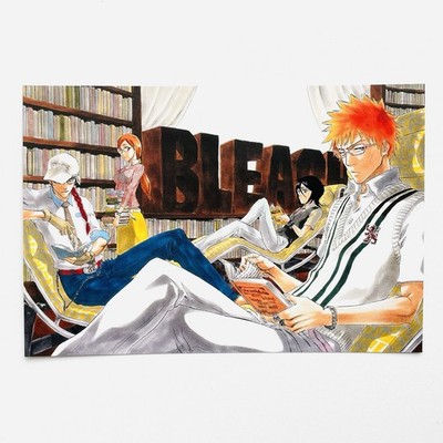 #02 School Ichigo Postcard Card BLEACH EX 20th Original Art Picture Exhibition